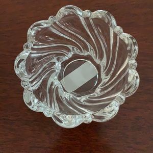 Mikasa ‘Peppermint Clear’ trinket dish or tea light/votive candle holder.